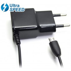 Cargador Micro USB UltraSpeed 2.1A Negro Biwond (Espera 2 dias)