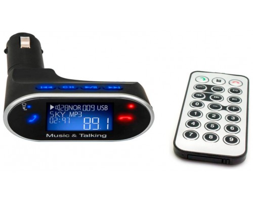 Reproductor MP3 USB/MicroSD + Transmisor FM Coche (Espera 2 dias)