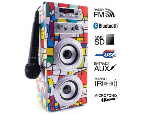 Altavoz Biwond JoyBox Karaoke Bluetooth Picasso (Espera 2 dias)