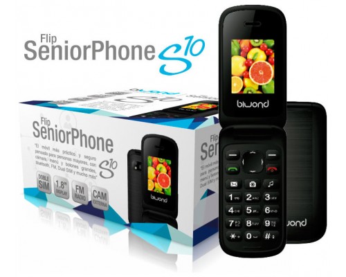 Teléfono Biwond S10 Dual SIM SeniorPhone  Negro (Espera 2 dias)