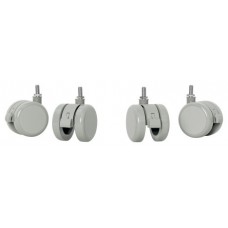 PACK DE 4 RUEDAS PARA MESA EL&Eacute;CTRICA COLOR GRIS LEITZ 53740085 (Espera 4 dias)