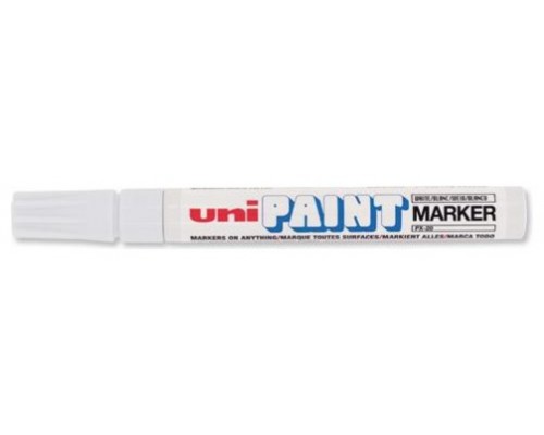 MARCADOR PERMANENTE PUNTA M 2,2-2,8MM. BLANCO UNI-BALL 545491000 (MIN12) (Espera 4 dias)