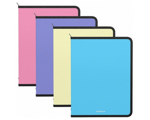 CARPETA POLIPROPILENO CON CREMALLERA MATT PASTEL A4 COLORES SURTIDOS ERICH KRAUSE 59221 (MIN4) (Espera 4 dias)