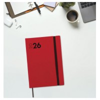 AGENDA 2026 DYNAMIC MARA Y10 140X204MM DIA PAGINA ROJO FINOCAM 621163026 (Espera 4 dias)