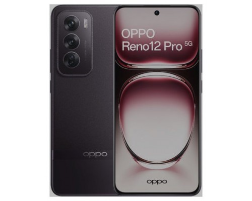 OPPO RENO12 PRO 5G 512GB 12GB BLACK CASE/STIC/CAR 80W/AIR3 (Espera 4 dias)