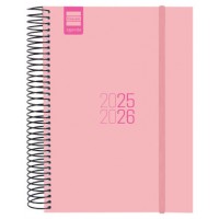 AGENDA ESCOLAR 2025-2026 ESPIR E10-155X212 1DIA PAGINA ROSA+ FINOCAM 633120226 (Espera 4 dias)