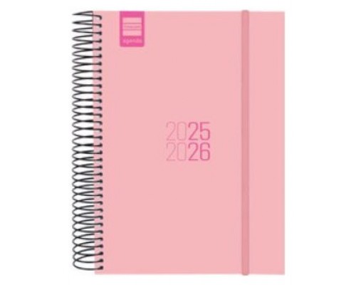AGENDA ESCOLAR 2025-2026 ESPIR E10-155X212 1DIA PAGINA NEGRO+ FINOCAM 633126026 (Espera 4 dias)