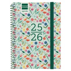 AGENDA ESCOLAR 2025-2026 SECUNDARIA 8º 120X164 SEMANA VISTA HORIZONTAL FIORI+ FINOCAM 634224926 (Espera 4 dias)