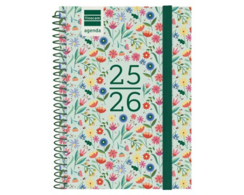 AGENDA ESCOLAR 2025-2026 SECUNDARIA 8º 120X164 SEMANA VISTA HORIZONTAL FIORI+ FINOCAM 634224926 (Espera 4 dias)