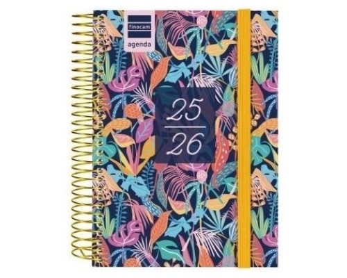 AGENDA ESCOLAR 2025-2026 SECUNDARIA 8º 120X164 1DIA PAGINA TROPICAL+ FINOCAM 634265026 (Espera 4 dias)