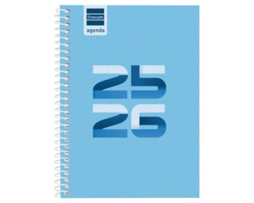AGENDA ESCOLAR 2025-2026 COOL 8º 120X164 SEMANA VISTA HORIZONTAL AZUL+ FINOCAM 645000126 (Espera 4 dias)
