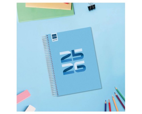 AGENDA ESCOLAR 2025-2026 COOL 4º 155X212 1DIA PAGINA AZUL+ FINOCAM 645060126 (Espera 4 dias)