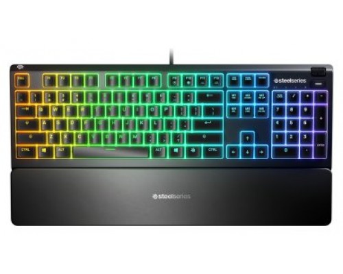 Steelseries APEX 3 teclado USB AZERTY Francés Negro (Espera 4 dias)