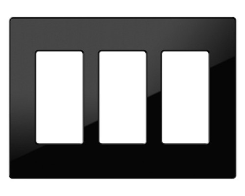 CRESTRON DECORATOR STYLE FACEPLATE, 3-GANG, BLACK SMOOTH (FP-G3-B-S) 6506273 (Espera 4 dias)