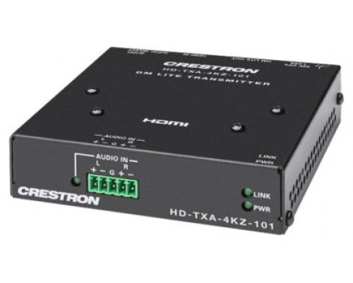 CRESTRON DM LITE 4K60 4:4:4 TRANSMITTER FOR HDMI AND ANALOG AUDIO SIGNAL EXTENSION OVER CATX CABLE (HD-TXA-4KZ-101) 6511918 (Espera 4 dias)