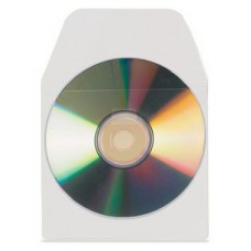 PACK DE 100 FUNDAS CD-DVD PP TRANSPARENTE AUTOADHESIVAS CON SOLAPA 3L 6832-100 (Espera 4 dias)