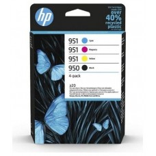 HP OfficeJet Pro 250, Pack 4 cartuchos º950 negro y º951 CMY