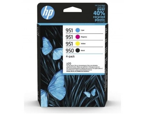 HP OfficeJet Pro 250, Pack 4 cartuchos º950 negro y º951 CMY