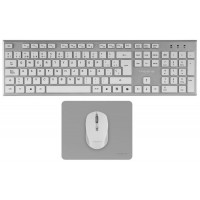 Tacens 3EN1 Teclado+Rat&oacute;n+Alfom Inal&aacute;mbrico Blanco