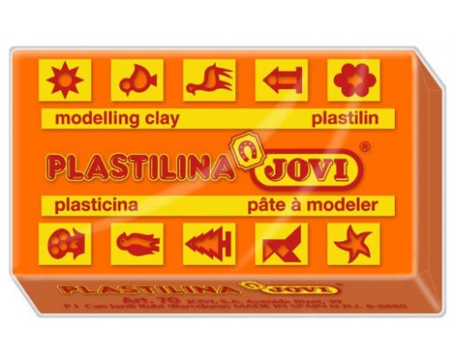 CAJA 30 PASTILLAS PLASTILINA 50 G - NARANJA JOVI 7004 (Espera 4 dias)