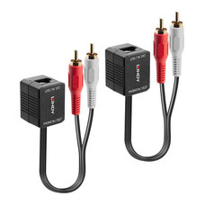 Lindy 70460 extensor audio/video Transmisor de se&ntilde;ales AV Negro, Rojo, Blanco (Espera 4 dias)
