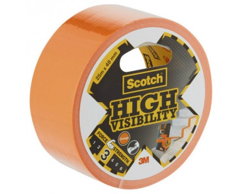 ROLLO CINTA AMERICANA HIGH VISIBILITY 2904 NARANJA 48MM X 25M SCOTCH 7100205301 (Espera 4 dias)