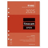 RECAMBIO ANUAL 2025 R1093 OPEN1000 155X215MM SEMANA VISTA HORIZONTAL FINOCAM 711590025 (Espera 4 dias)