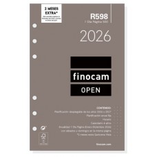 RECAMBIO ANUAL 2026 R598 OPEN500 117X181MM DIA PAGINA FINOCAM 711670026 (Espera 4 dias)