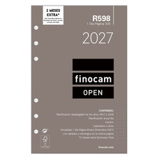 RECAMBIO ANUAL 2027 R598 OPEN500 117X181MM DIA PAGINA FINOCAM 711670027 (Espera 4 dias) RECAMBIO ANUAL 2027 R598 OPEN500 117X181MM DIA PAGINA FINOCAM 711670027 (Espera 4 dias)