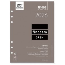 RECAMBIO ANUAL 2026 R1098 OPEN1000 155X215MM DIA PAGINA FINOCAM 711680026 (Espera 4 dias)