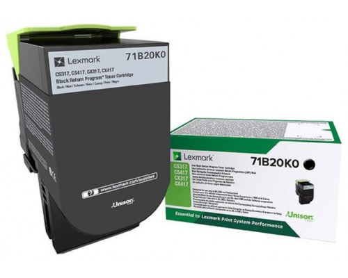 LEXMARK TONER 71B20K0 NEGRO