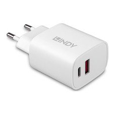 Lindy 73413 cargador de dispositivo m&oacute;vil Universal Blanco Corriente alterna Carga r&aacute;pida Interior (Espera 4 dias)