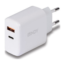 Lindy 73424 cargador de dispositivo m&oacute;vil Universal Blanco Corriente alterna Carga r&aacute;pida Interior (Espera 4 dias)