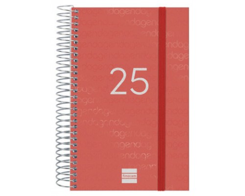 AGENDA 2025 BASIC YEAR E5 117X181MM DIA PAGINA ROJO FINOCAM 741093025 (Espera 4 dias)