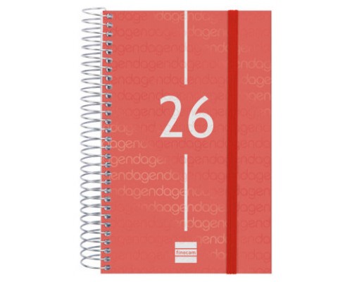 AGENDA 2026 BASIC YEAR E5 117X181MM DIA PAGINA ROJO FINOCAM 741093026 (Espera 4 dias)