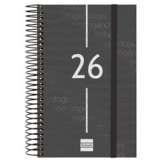 AGENDA 2026 BASIC YEAR E5 117X181MM DIA PAGINA NEGRO FINOCAM 741096026 (Espera 4 dias)