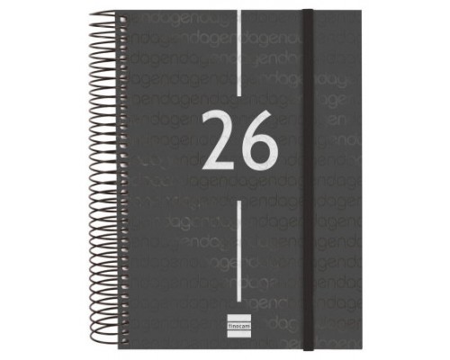 AGENDA 2026 BASIC YEAR E10 155X212MM DIA PAGINA NEGRO FINOCAM 741106026 (Espera 4 dias)