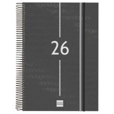 AGENDA 2026 BASIC YEAR E40 210X297MM DIA PAGINA NEGRO FINOCAM 741116026 (Espera 4 dias)