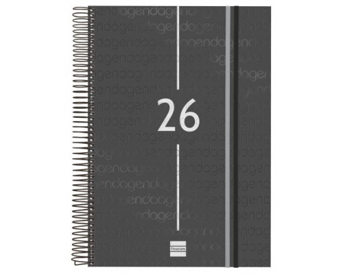 AGENDA 2026 BASIC YEAR E40 210X297MM DIA PAGINA NEGRO FINOCAM 741116026 (Espera 4 dias)
