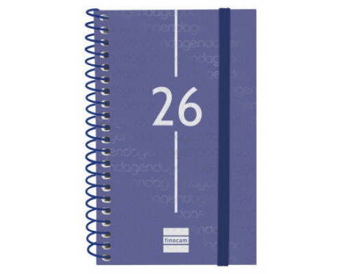 AGENDA 2026 BASIC YEAR E3 79X127MM SEMANA VISTA HORIZONTAL AZUL FINOCAM 741421026 (Espera 4 dias)