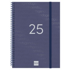 AGENDA 2025 BASIC YEAR E10 155X212MM SEMANA VISTA HORIZONTAL AZUL FINOCAM 741451025 (Espera 4 dias)