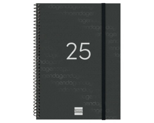 AGENDA 2025 BASIC YEAR E10 155X212MM SEMANA VISTA HORIZONTAL NEGRO FINOCAM 741456025 (Espera 4 dias)