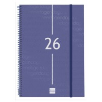 AGENDA 2026 BASIC YEAR E40 210X297MM SEMANA VISTA HORIZONTAL AZUL FINOCAM 741461026 (Espera 4 dias)