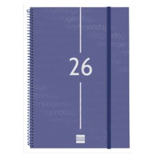 AGENDA 2026 BASIC YEAR E40 210X297MM SEMANA VISTA HORIZONTAL AZUL FINOCAM 741461026 (Espera 4 dias)