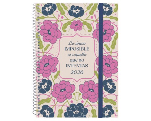 AGENDA 2026 TRENDY DESIGN E10 155X212MM SEMANA VISTA HORIZONTAL IMPOSIBLE FINOCAM 742232526 (Espera 4 dias)