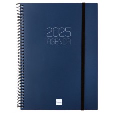 AGENDA 2025 BASIC OPAQUE E10 155X212MM SEMANA VISTA HORIZONTAL AZUL FINOCAM 742761025 (Espera 4 dias)