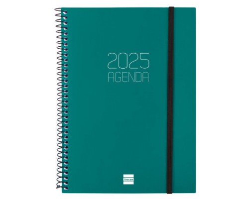 AGENDA 2025 BASIC OPAQUE E10 155X212MM SEMANA VISTA HORIZONTAL VERDE FINOCAM 742762025 (Espera 4 dias)