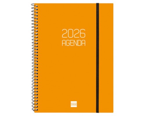 AGENDA 2026 BASIC OPAQUE E10 155X212MM SEMANA VISTA HORIZONTAL NARANJA FINOCAM 742762926 (Espera 4 dias)