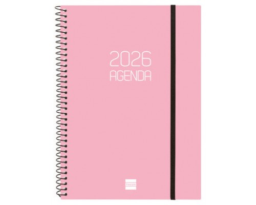 AGENDA 2026 BASIC OPAQUE E10 155X212MM SEMANA VISTA HORIZONTAL ROSA FINOCAM 742764526 (Espera 4 dias)