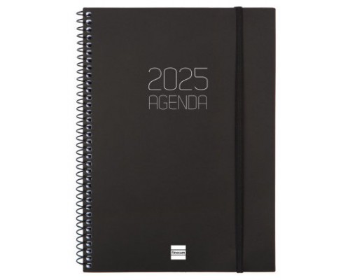 AGENDA 2025 BASIC OPAQUE E10 155X212MM SEMANA VISTA HORIZONTAL NEGRO FINOCAM 742766025 (Espera 4 dias)